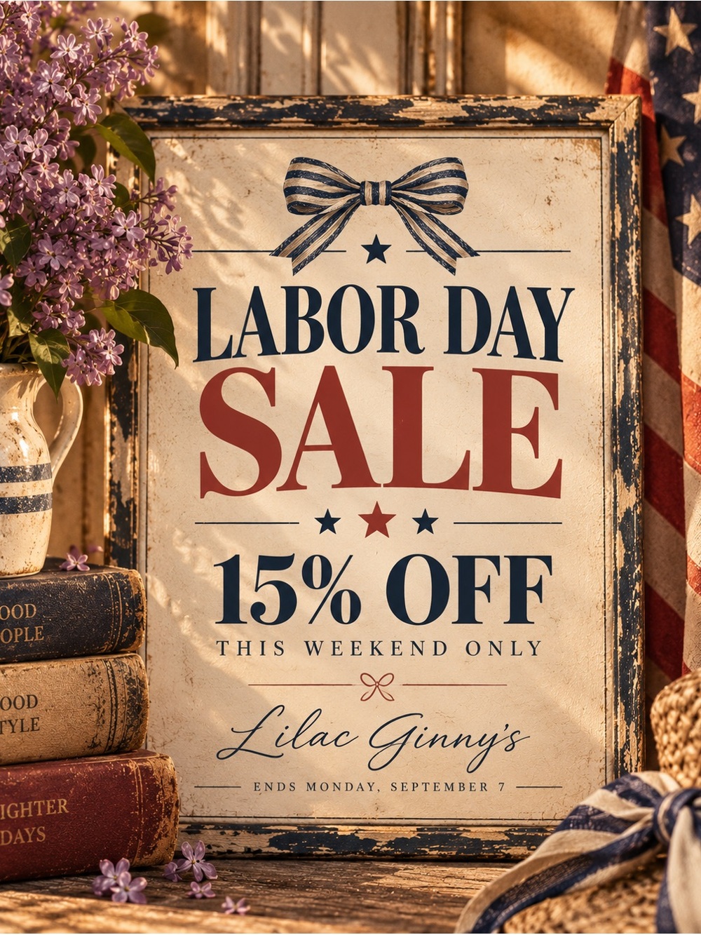 Labor Day Sale Sign